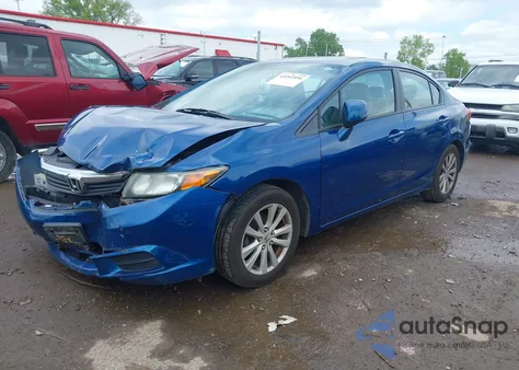 2012 Honda Civic Ex from USA, damaged, VIN 19XFB2F80CE024615